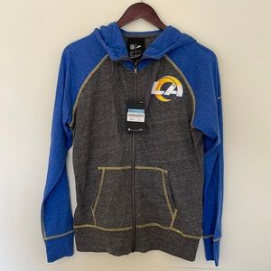 NWT Women’s Nike LA Rams Hooded Sweater Medium